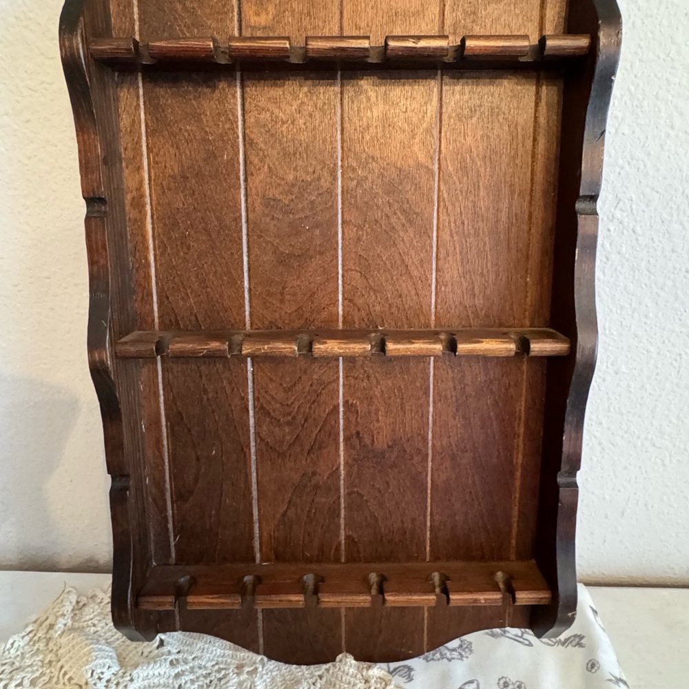 Vintage Wood Spoon Rack - Picture 5 of 6